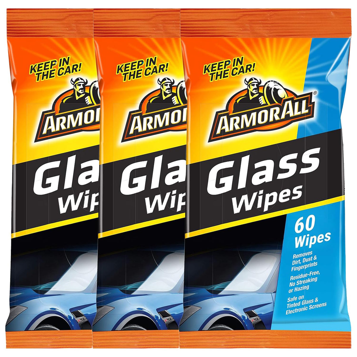 Armor All Wipes in a Pouch, Car Wipes and Interior Care Wipes (Glass Wipes)