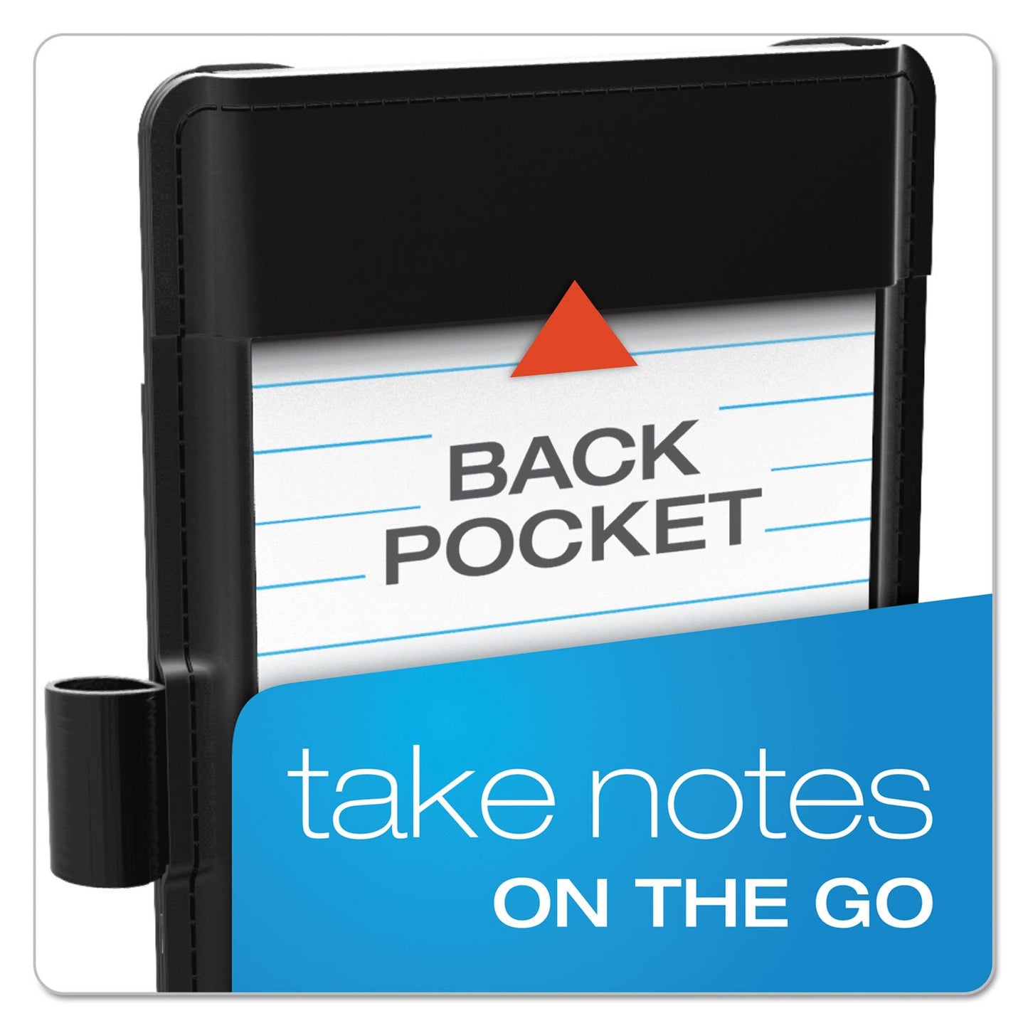 Oxford At-Hand Note Card Case, 3" x 5" Size, Black, Includes 25 Ruled Index Cards (63519)