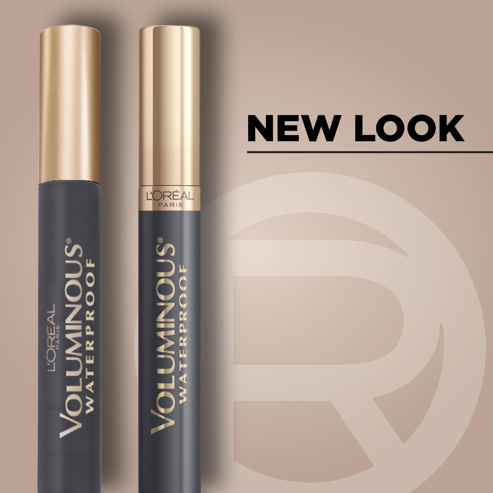 Lâ€™OrÃ©al Paris Makeup Voluminous Original Waterproof Mascara, Black Brown, 0.28 Fl Oz (Pack of 2)
