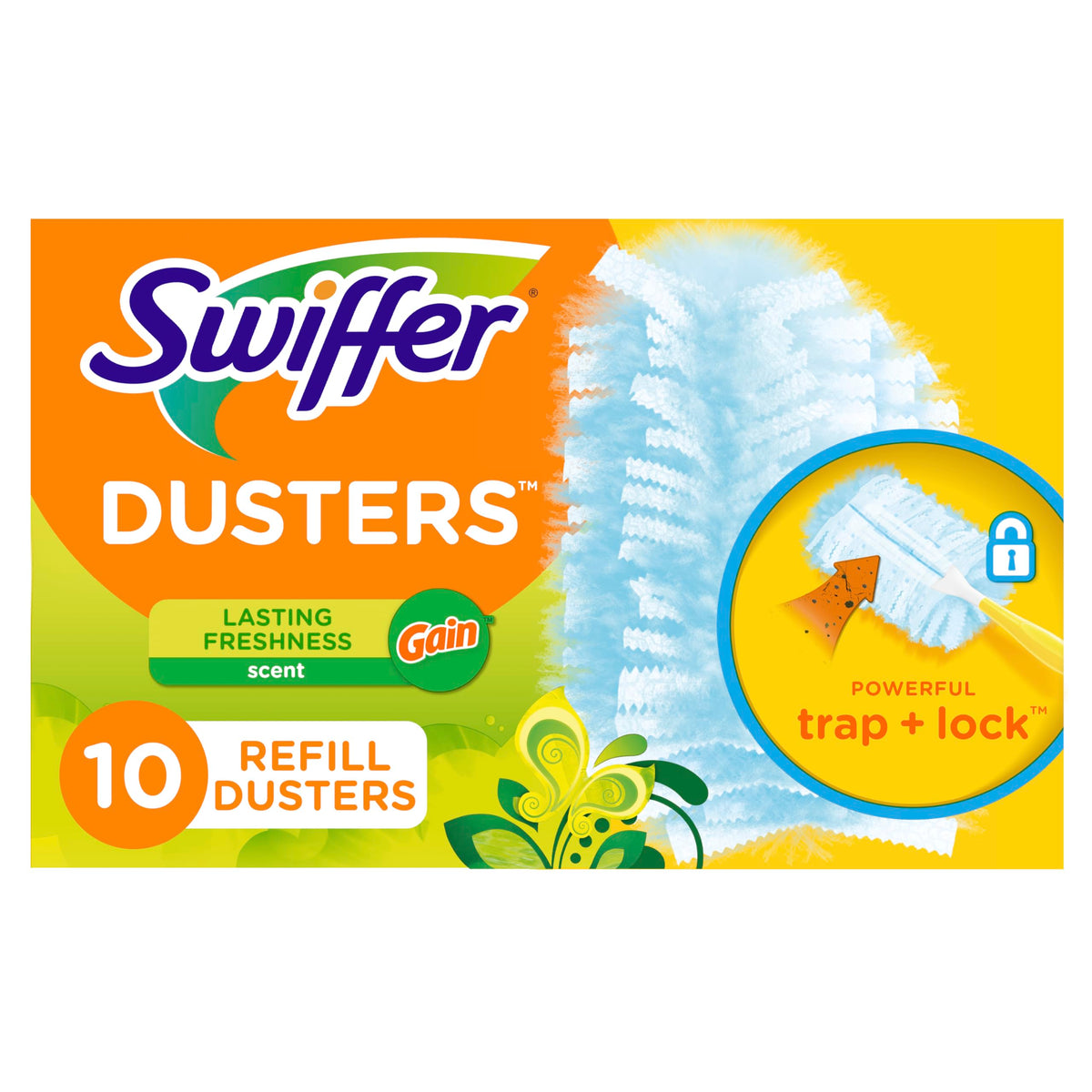 Swiffer 180 Duster, Car Duster Refills, Gain Scent, 10 Count