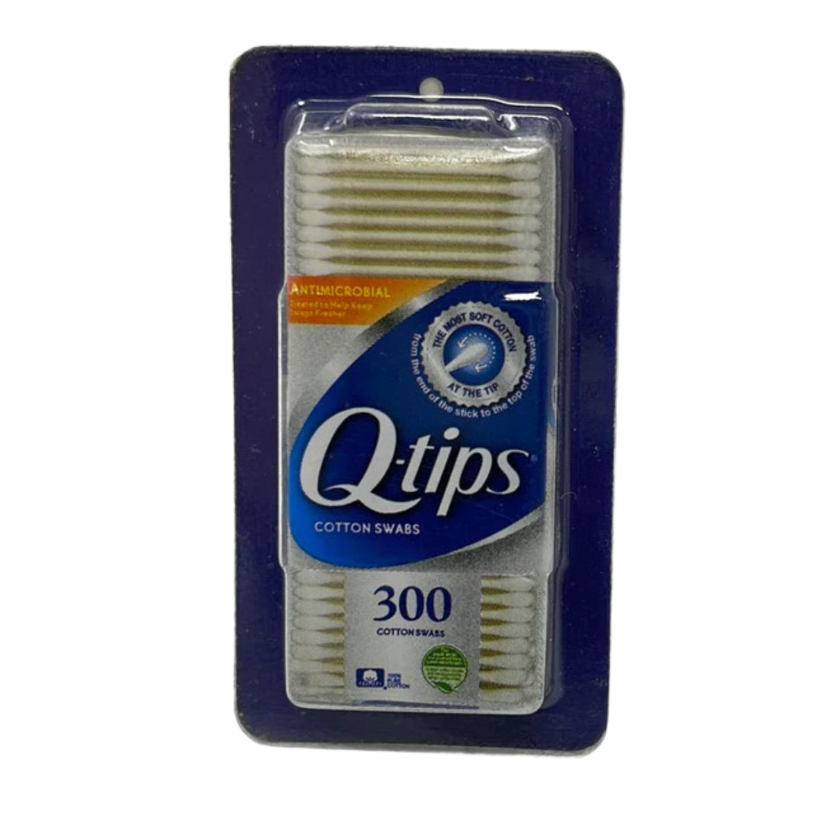 Q-tips Antimicobial 300 Count (Pack of 4)
