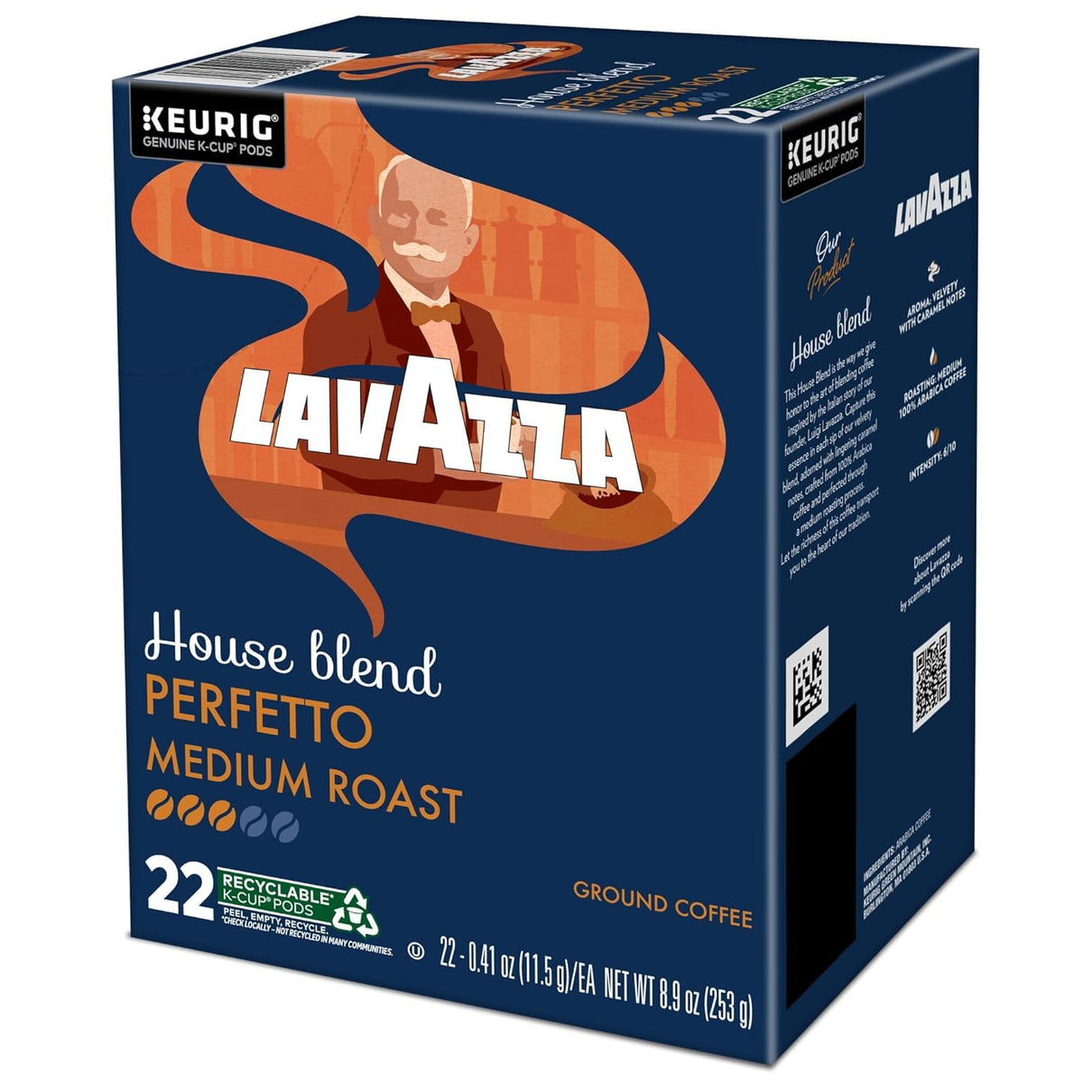 Lavazza K-Cup Portion Pack for Keurig Brewers, Perfetto, 44 Count