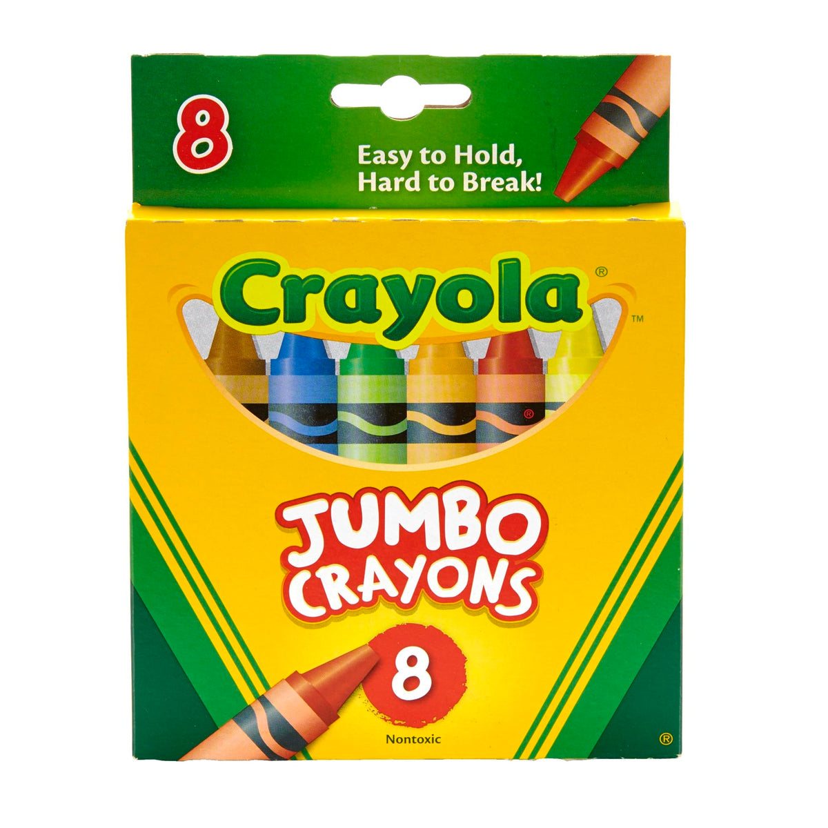 Crayola Jumbo Crayons, 8 Toddler Crayons, Assorted Colors