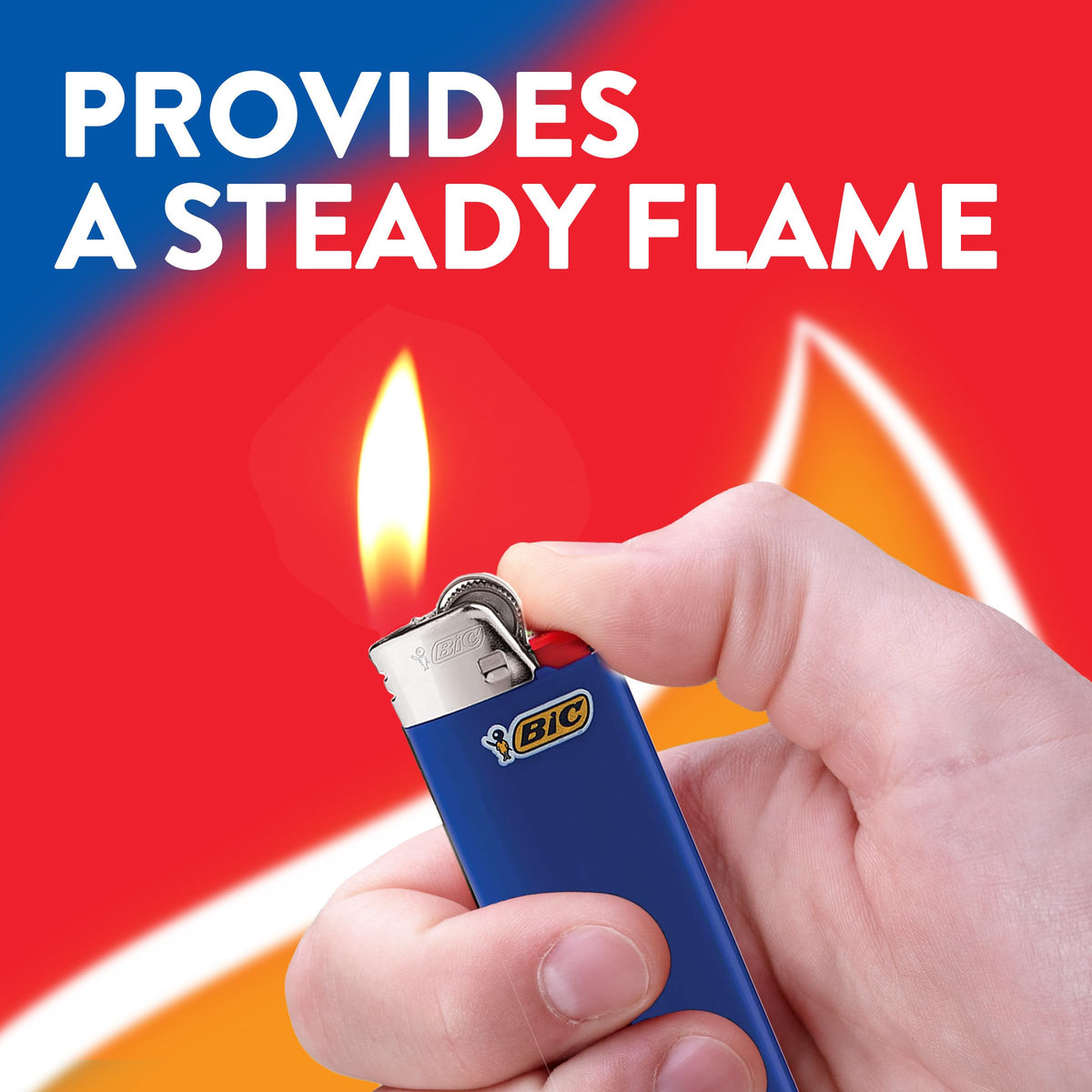 BIC Maxi Pocket Lighter, Special Edition Prismatic Collection, Assorted Unique Lighter Designs, 50 Count Tray of Lighters