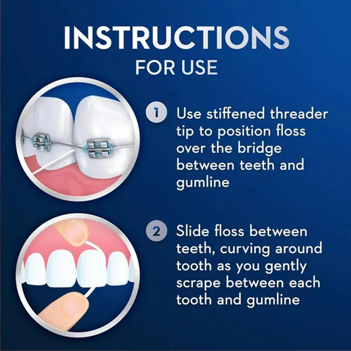 Oral-B Threader Floss, 30 Count (Pack of 6)