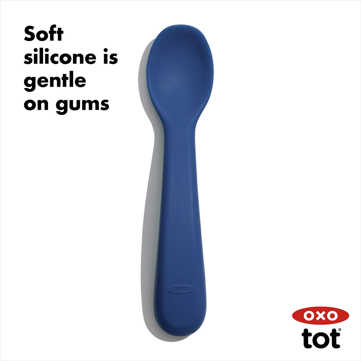 OXO Tot Silicone Spoon Set Navy