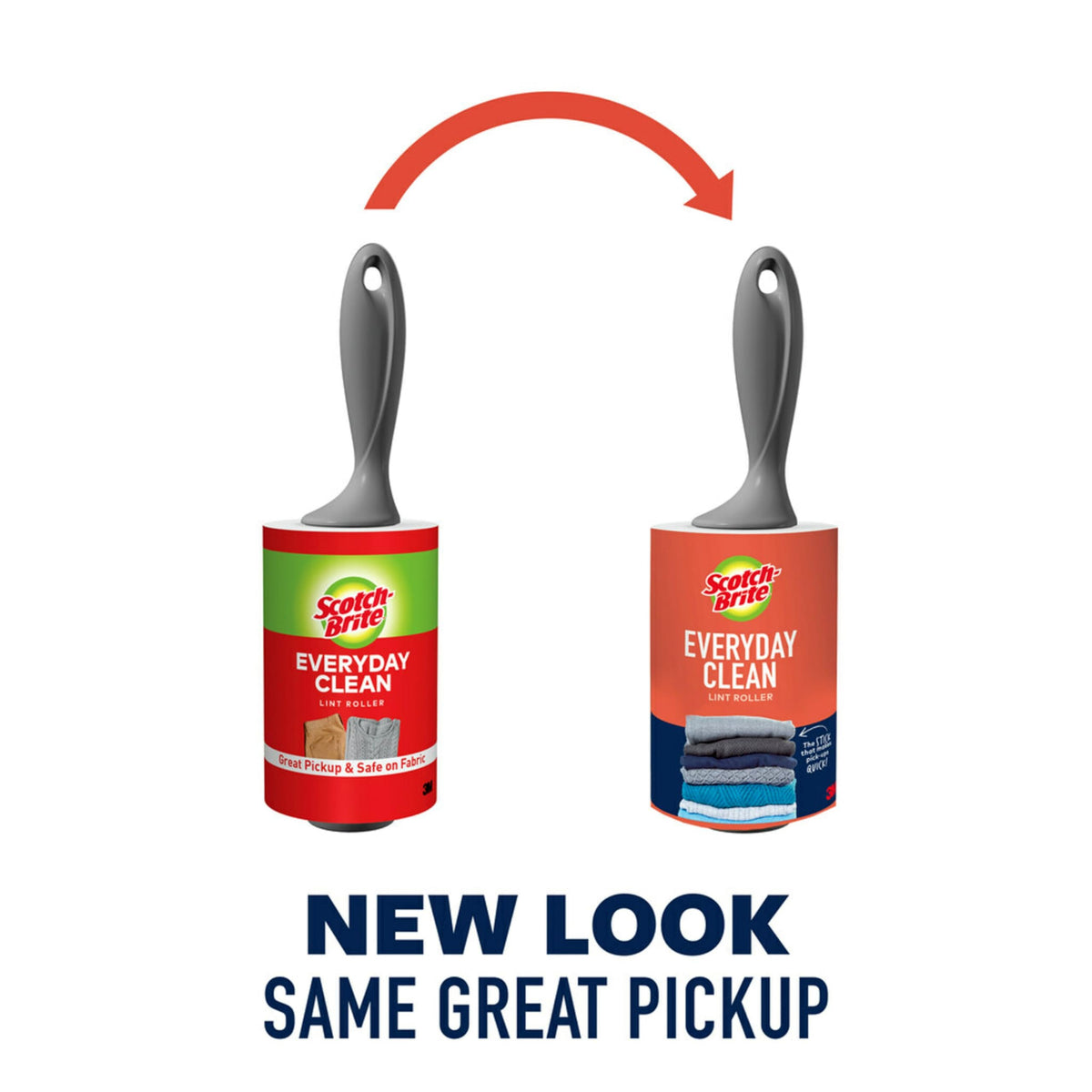 Scotch-Brite Everyday Clean Lint Roller, Lint Remover for Pet Hair, Dark Clothes, Furniture, and Dusty Surfaces, Picks Up Fur & Fluff in Your Home, Car, & Office, 2 Pack, 140 Adhesive Sheets Total
