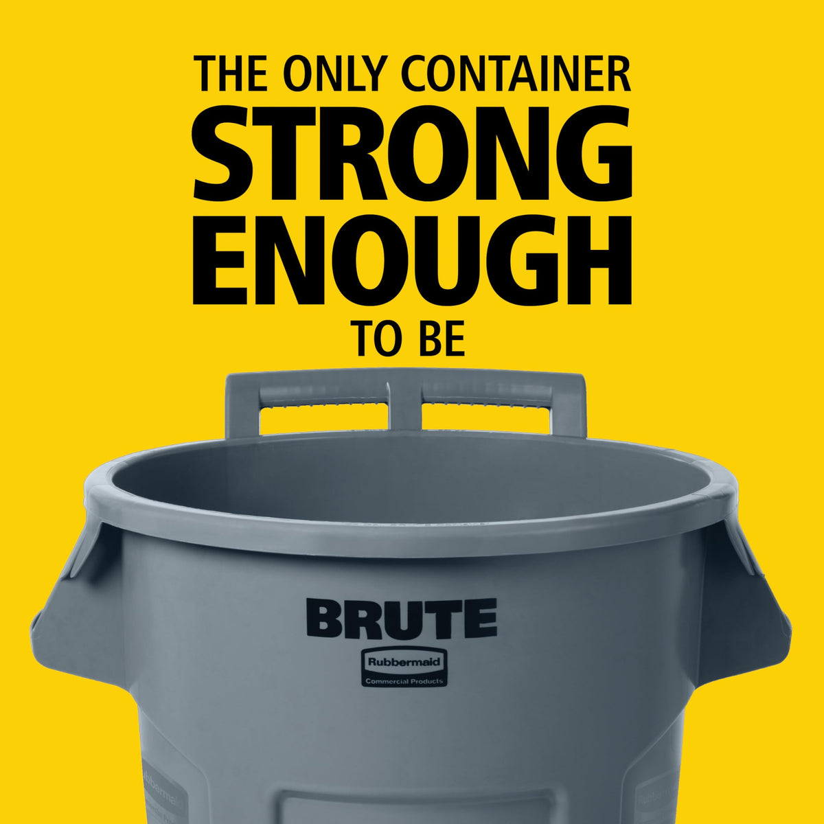Rubbermaid Commercial Products Vented Wheeled BRUTE Trash Container, 44 Gal Gray, for Landscapers/Construction Sites/Restaurants/Back of House/Offices/Warehouses/Commercial Environments