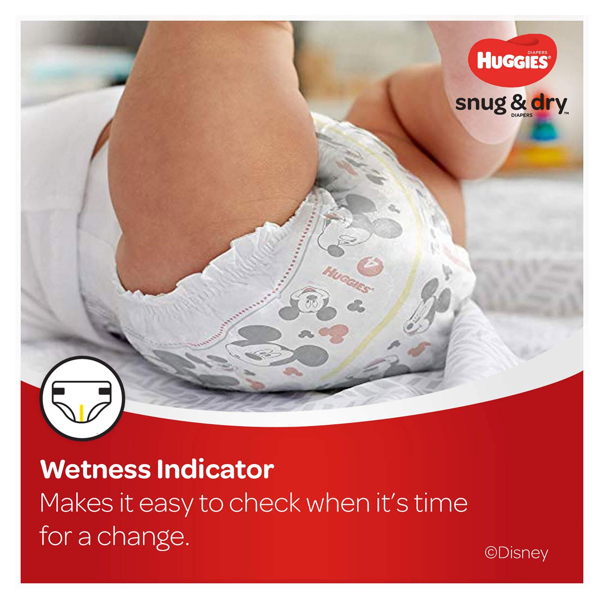 HUGGIES Snug and Dry Baby Diapers Big Pack, 54 Count