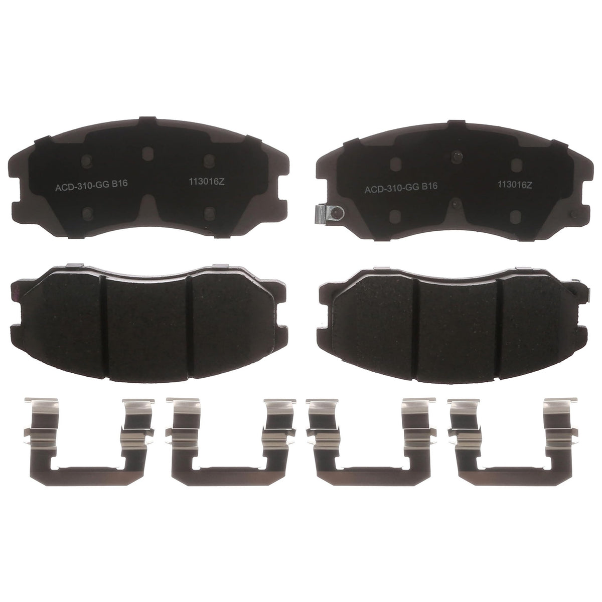 ACDelco Silver 14D1264CHF1 Ceramic Front Disc Brake Pad Set