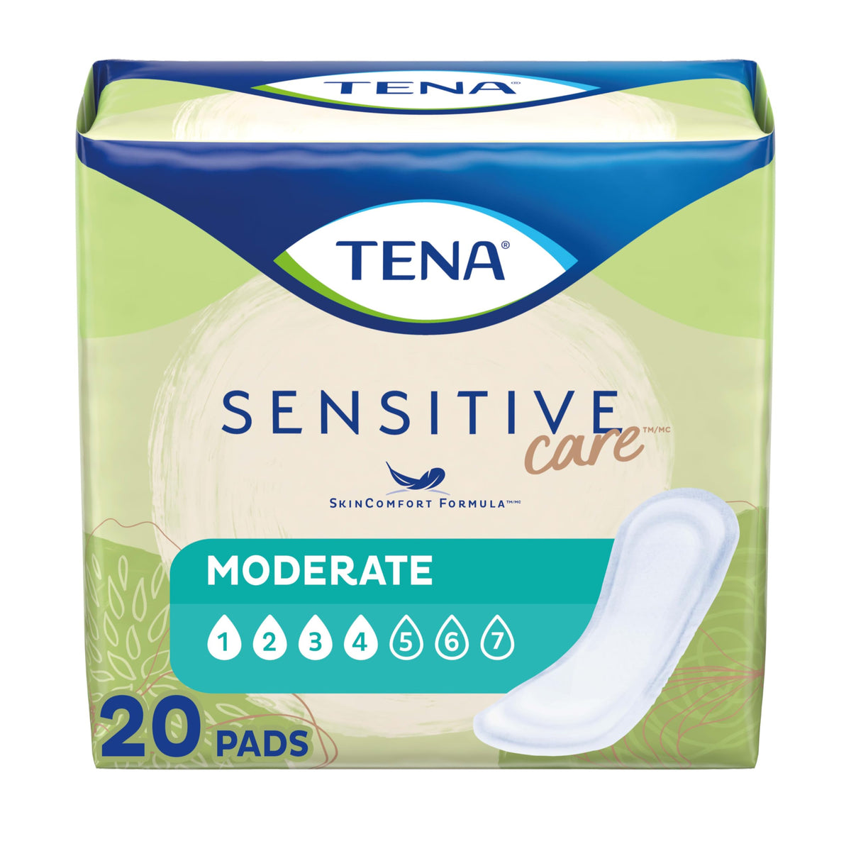 Tena Intimates Moderate Regular Incontinence Pad For Women, 20 Count