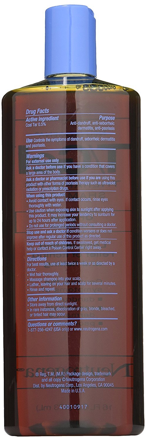 Neutrogena T/Gel Therapeutic Shampoo Original Formula 16 oz (Packs of 2)