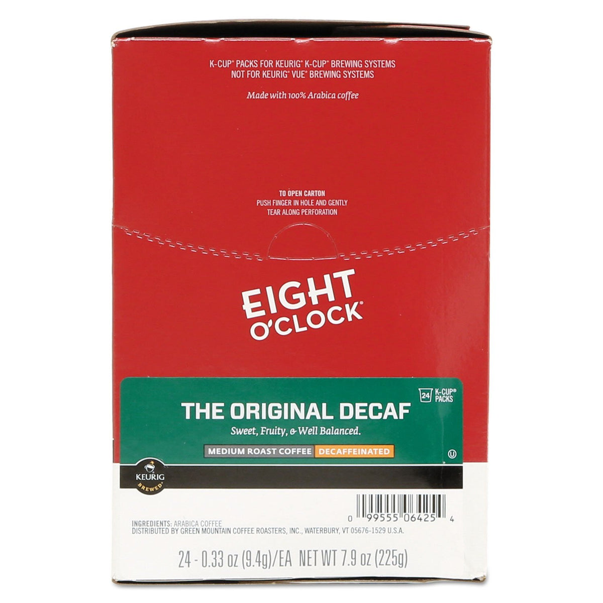 Eight O'Clock 6425 Original Decaf Coffee K-Cups, 24/box