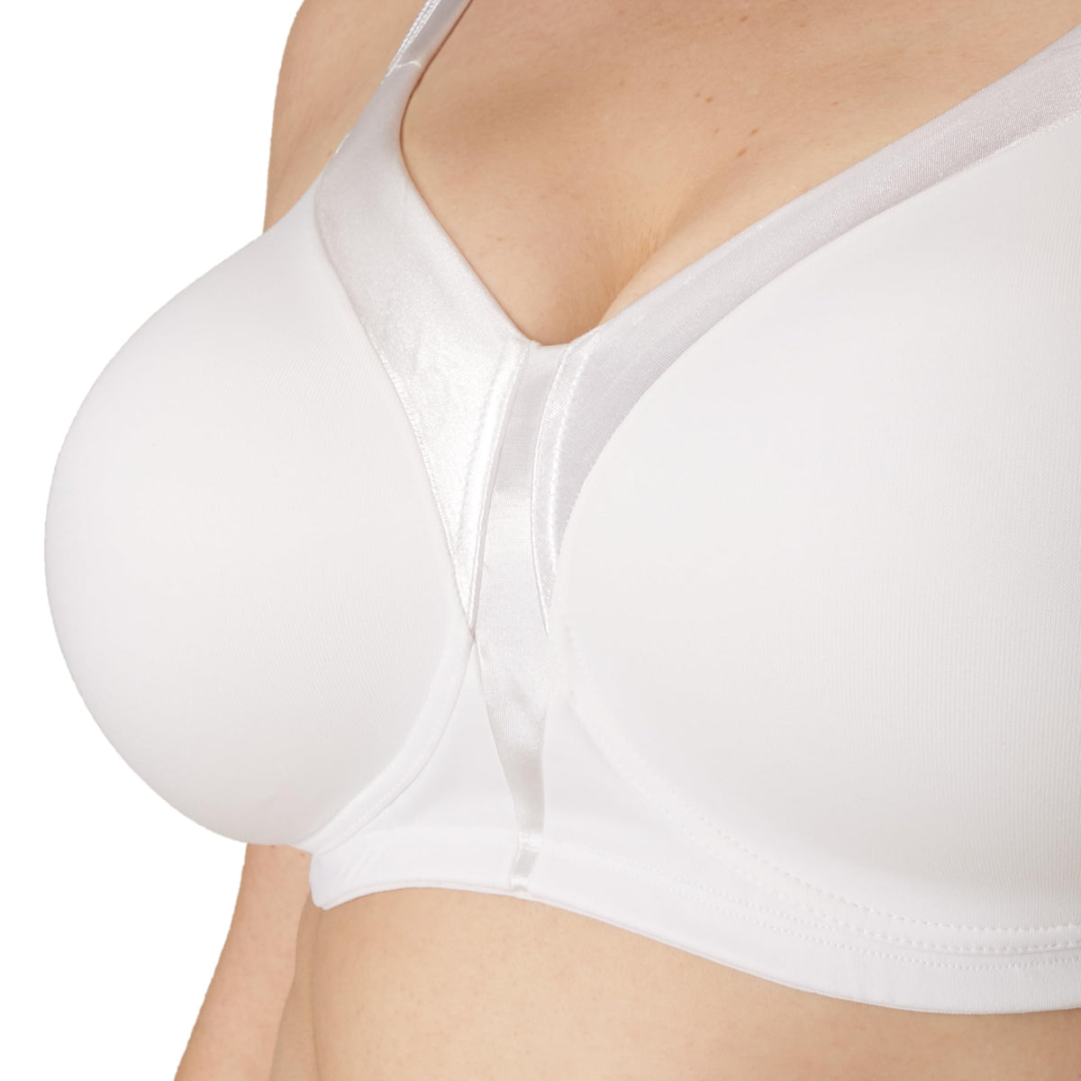 Playtex womens 18 Hour Silky Soft Smoothing Wireless Us4803, Available in Single and 2-pack Bras, White, 44C US