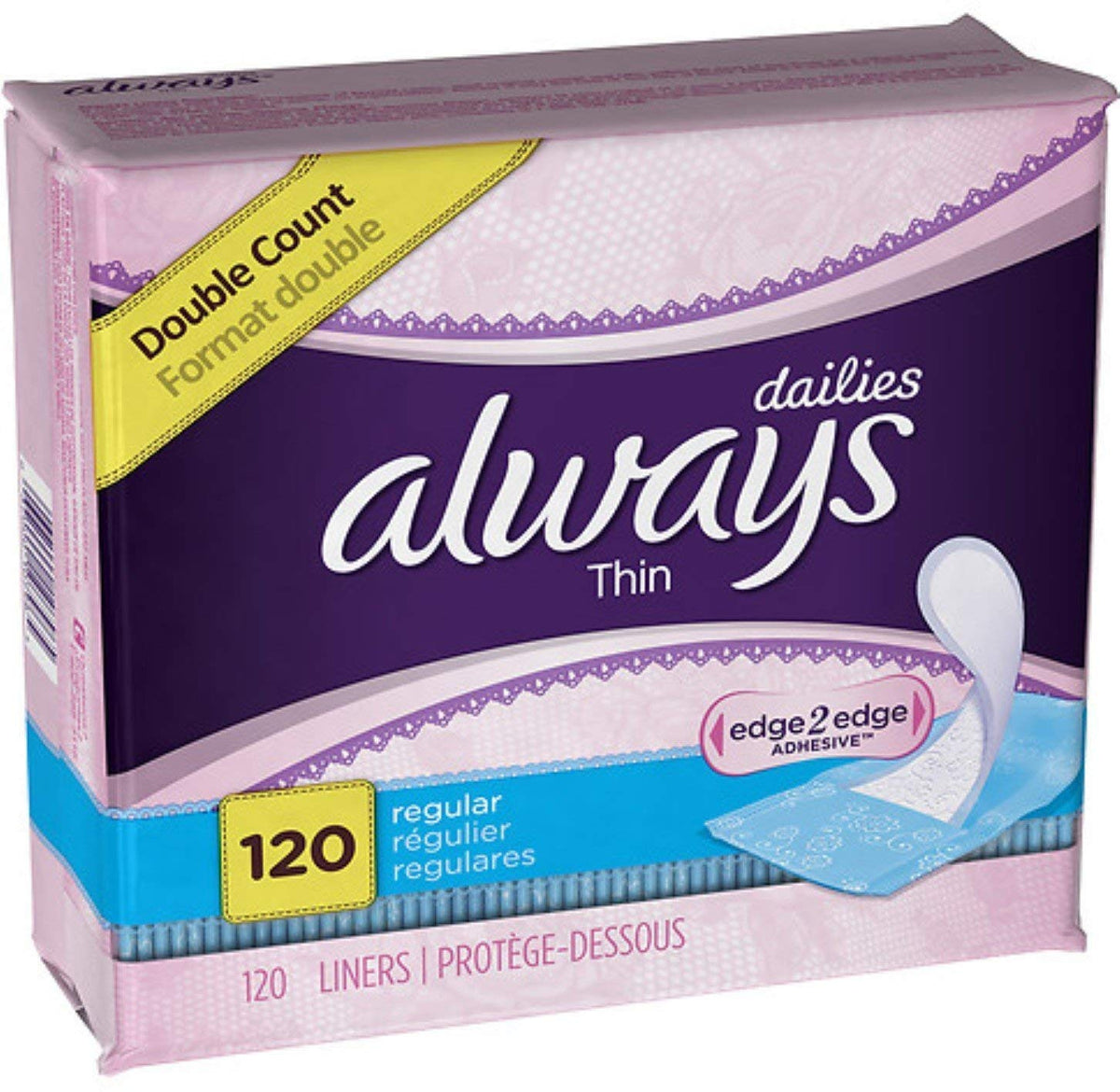 Always Thin, Unscented 120 ea (Pack of 5)