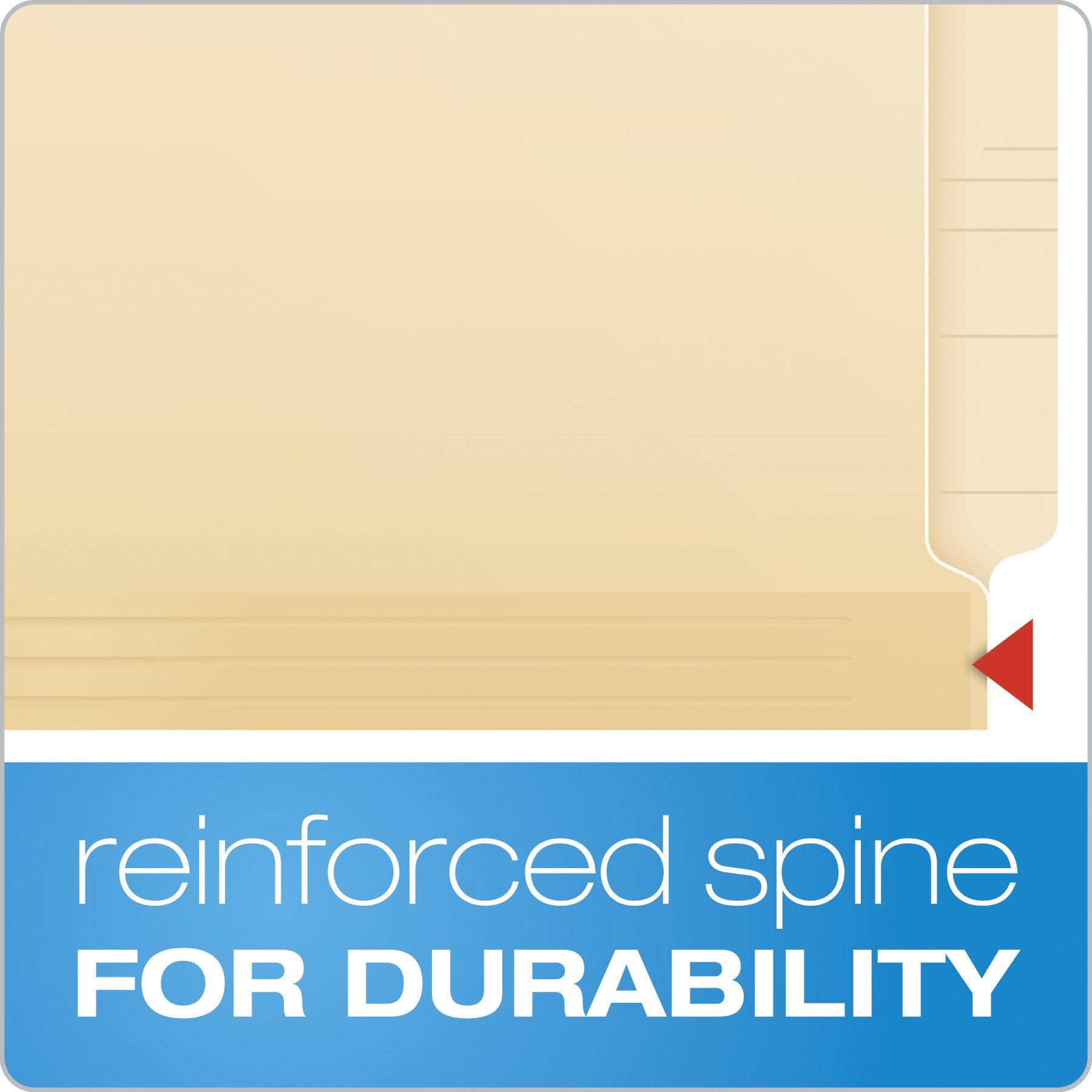 Pendaflex Reinforced Manila End-Tab Folders, Letter Size, Straight Cut, 100/BX (11035)