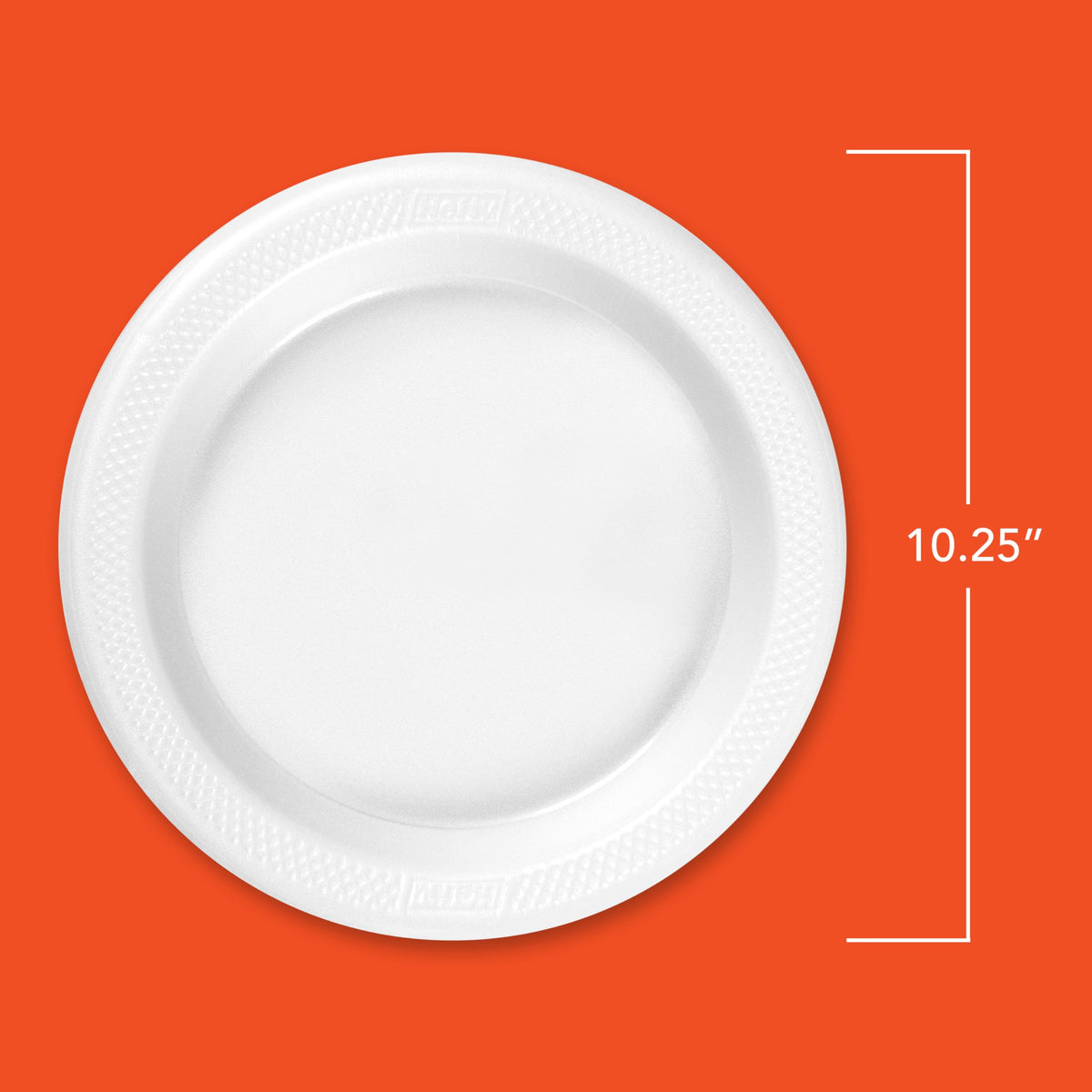 Hefty Deluxe Extra Strong & Deep Foam Plates, Round, White, 10.25 Inch, 15 Count
