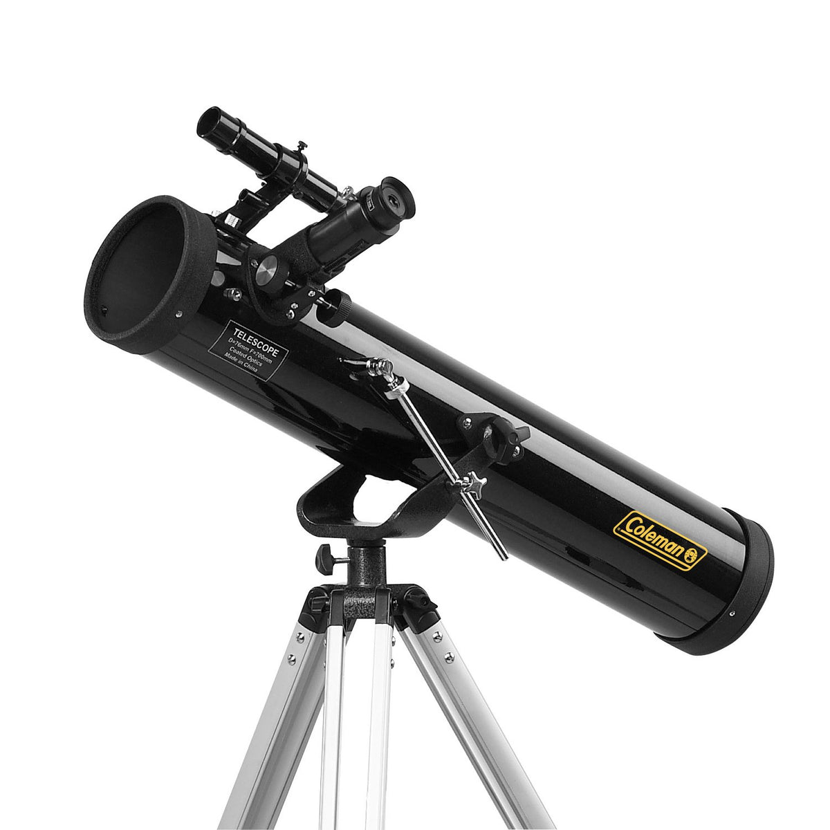 Coleman 700 x 76mm Reflector Telescope with Tripod (Black)
