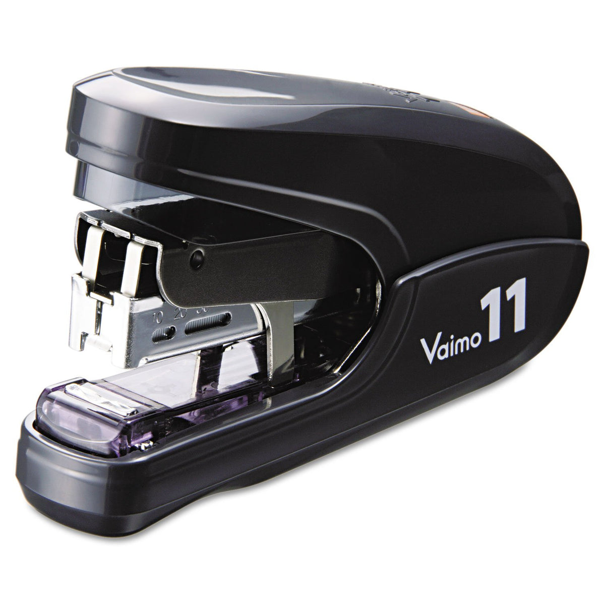 Max HD11FLKBK Flat Clinch Light Effort Stapler, 35-Sheet Capacity, Black