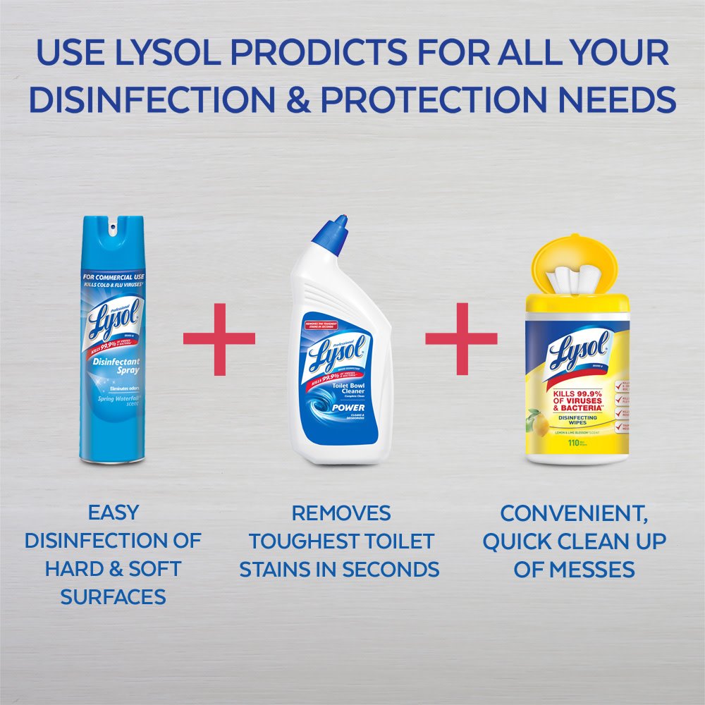 Lysol Professional Disinfectant Spray, Crisp Linen, 19oz