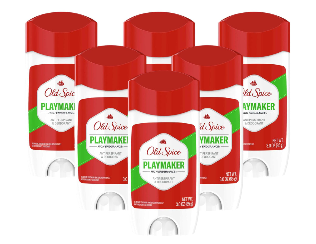 Old Spice Playmaker Anti-perspirant & Deodorant 3 oz (Pack of 6)