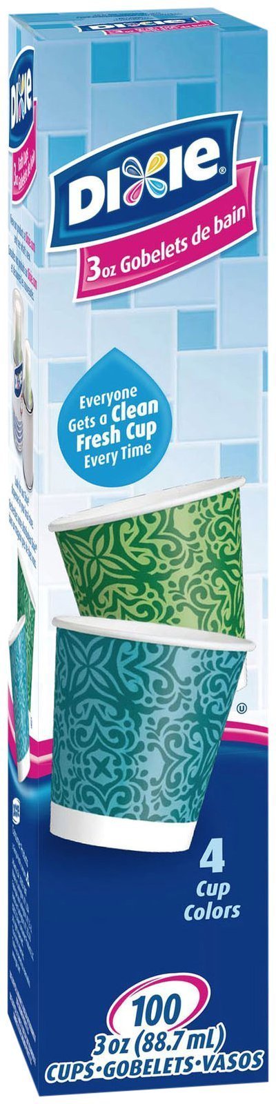 Dixie Bath Cups - 3 oz - 100 ct (Packaging May Vary)