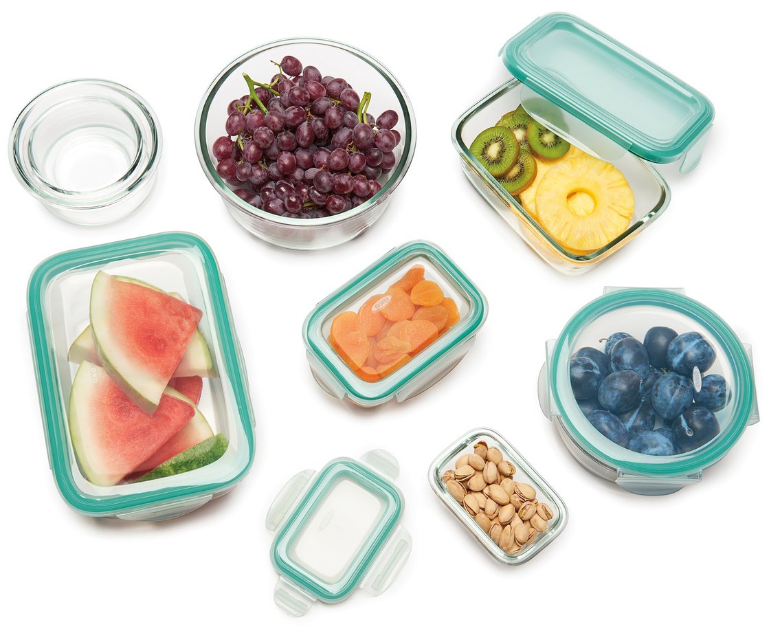 OXO Good Grips 4 Ounce Smart Seal Glass Rectangle Food Storage Container