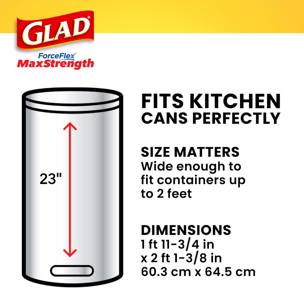 Glad ForceFlex MaxStrength Tall Kitchen Drawstring Trash Bags, 13 Gallon, Sweet Citron Lime with Febreze Freshness, 34 Count, Package May Vary