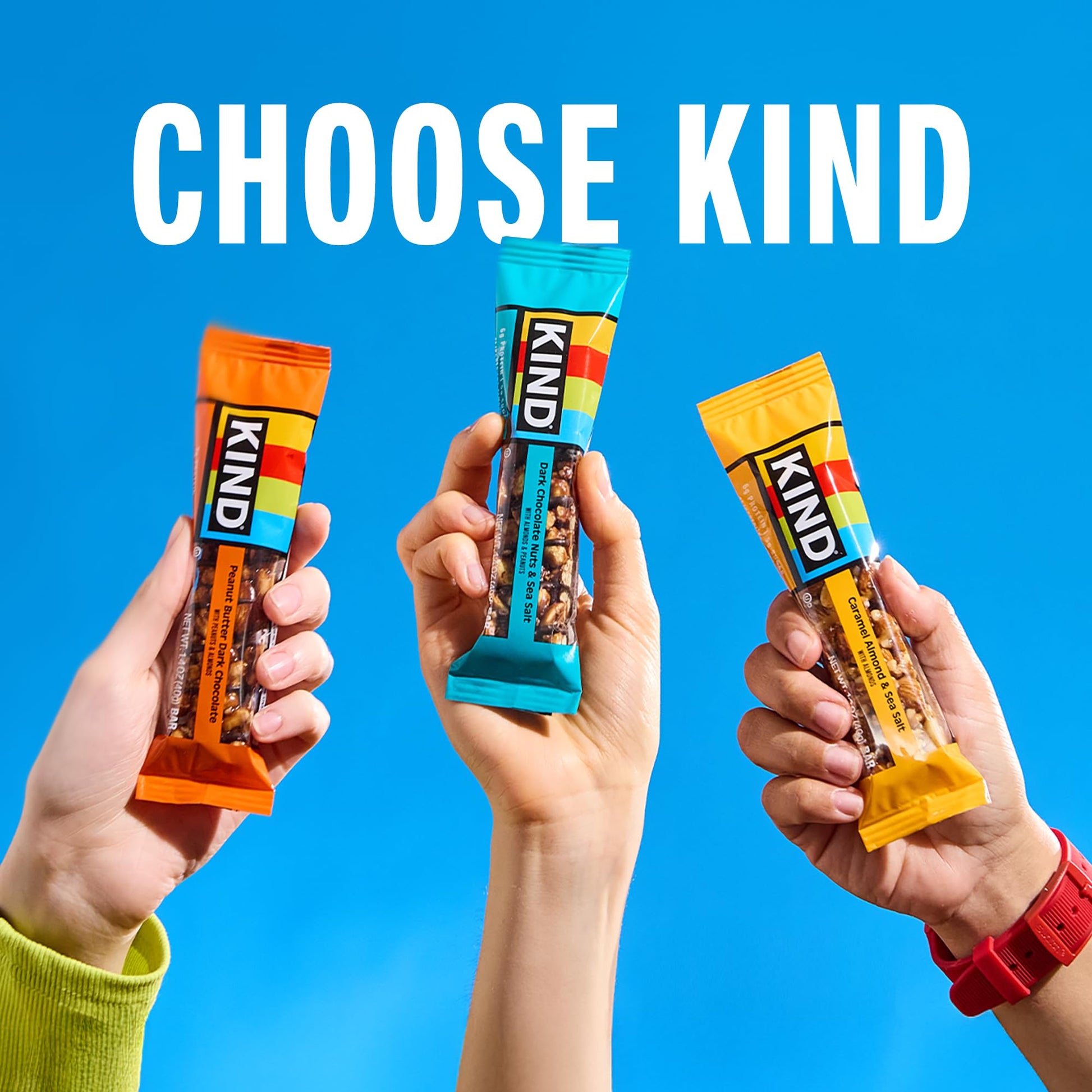 KIND Nut Bars, Peanut Butter Dark Chocolate, Healthy Snacks, Gluten Free, 8g Protein, 24 Count