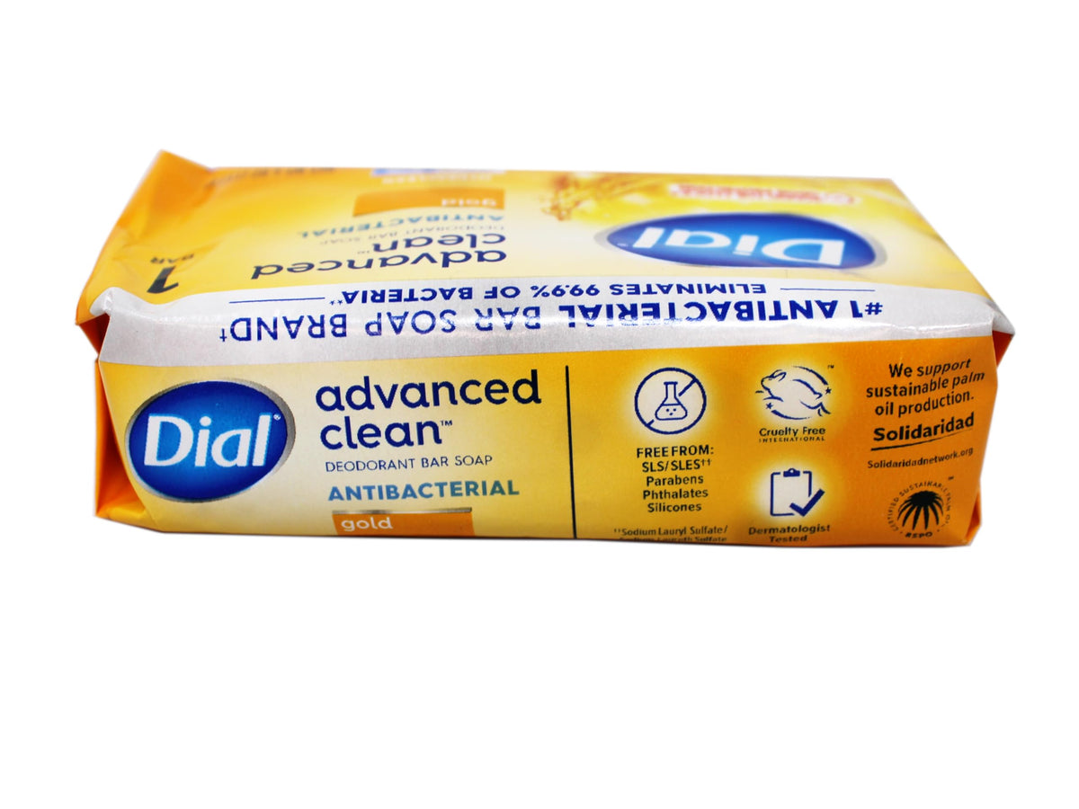 Dial Gold Advanced Clean, Antibacterial Deodorant Bar Soap, 4 OZ