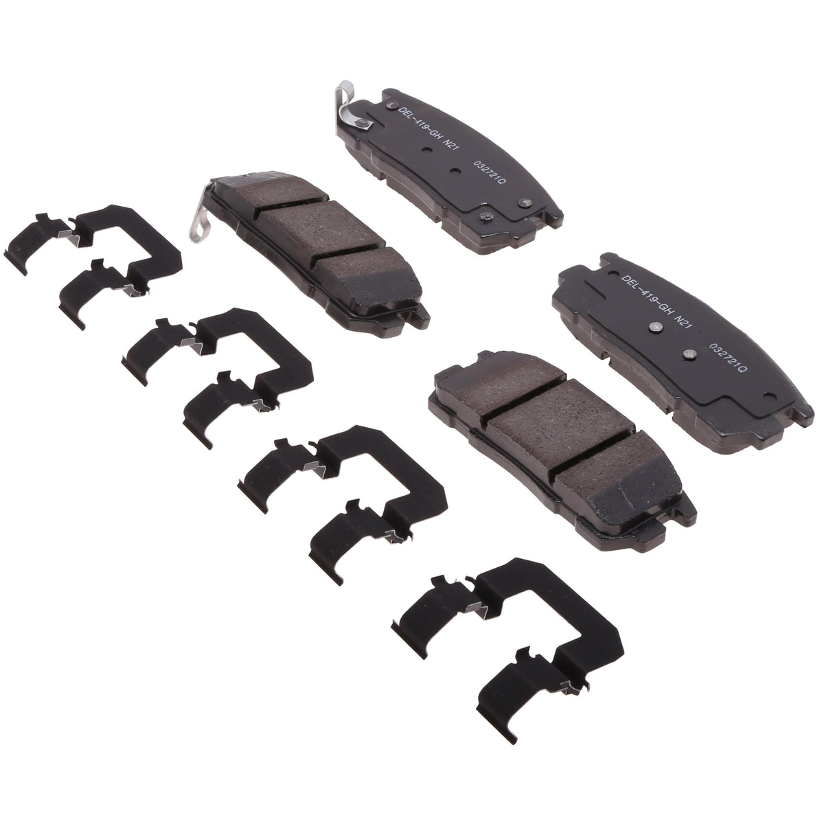 ACDelco Gold 17D1275CHF1 Ceramic Rear Disc Brake Pad Set with Clips