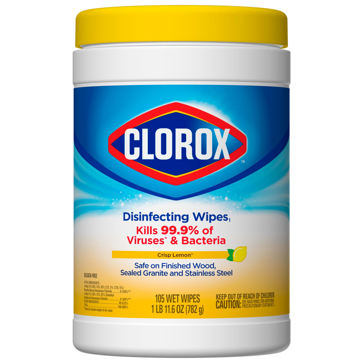 Clorox, Crisp Lemon, 105 Count, Pack of 4