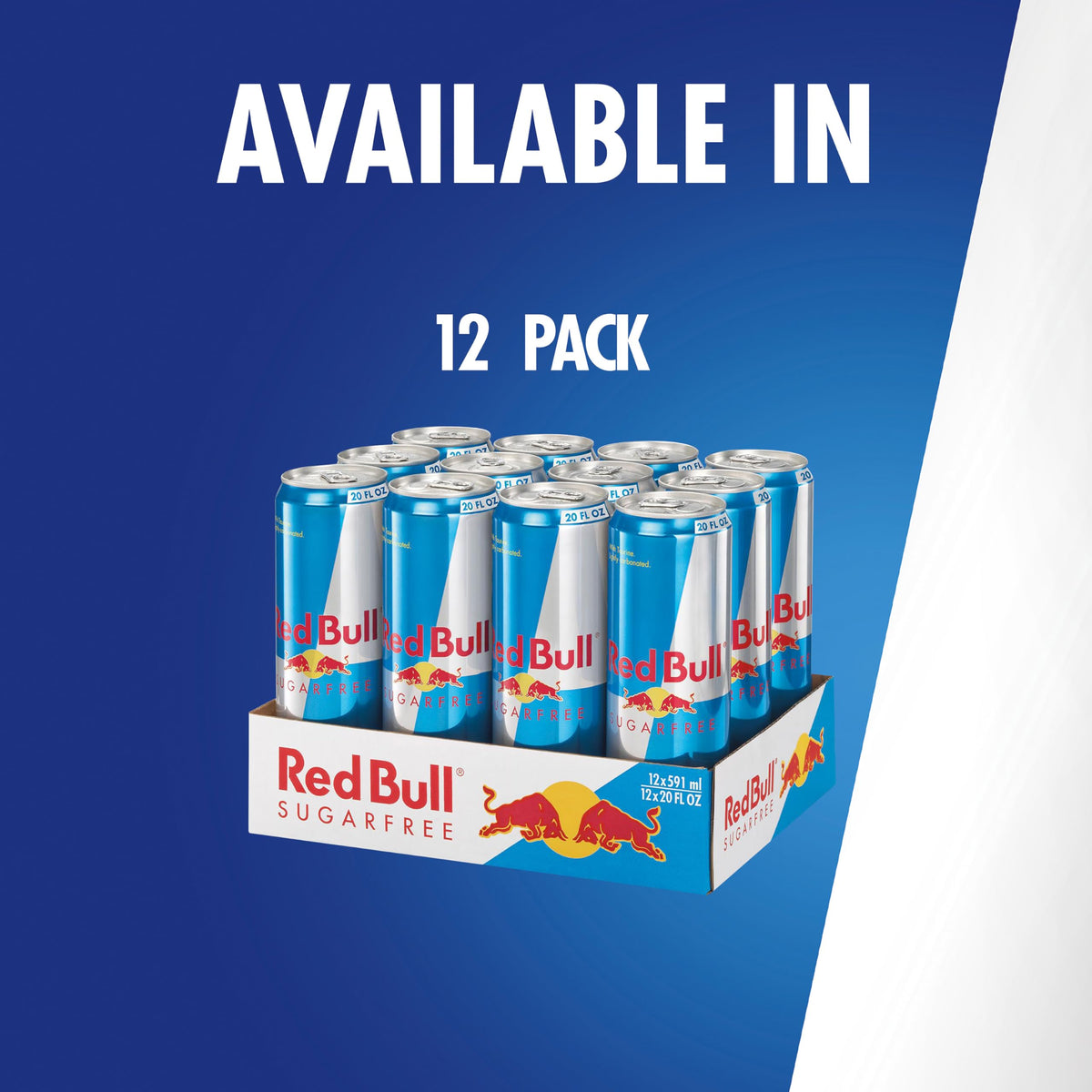 Red Bull Sugar Free Energy Drink, 20 Fl Oz, 12 Cans