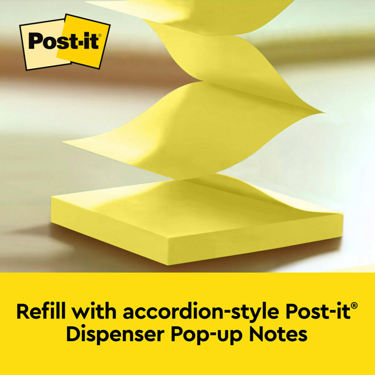 Post-it Owl Note Dispenser, Includes 1 Pad of Post-it 3 in X 3 in Super Sticky Dispenser Pop-up Notes, 45 Sheets (OWL-330-BK)