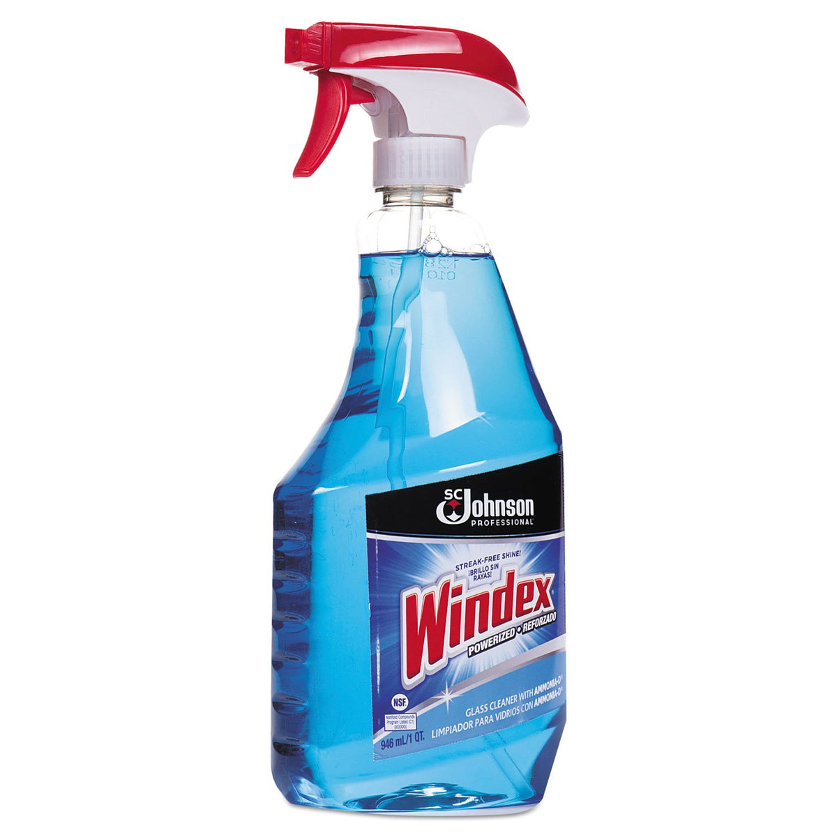 Windex Powerized Glass Cleaner with Ammonia-d, 32 Oz. Trigger Spray Bottle