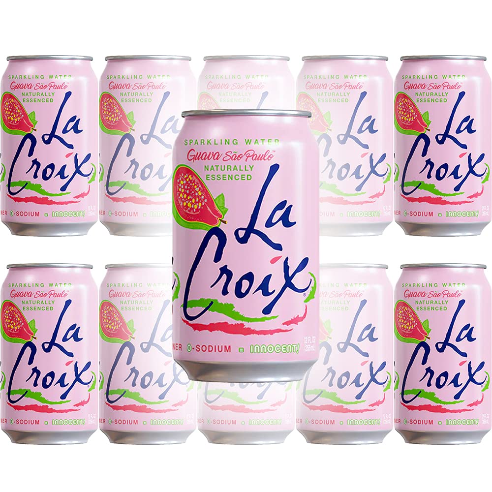 La Croix Guava Sao Paulo Sparkling Water, 12oz (Pack of 12, Total of 120oz)