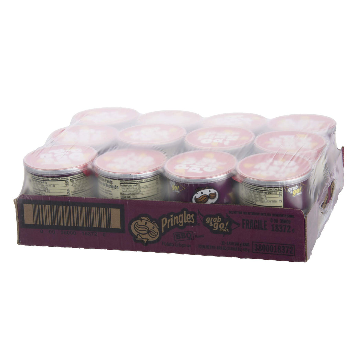 Pringles BBQ Pringles Potato Crisps Chips (Pack of 36)
