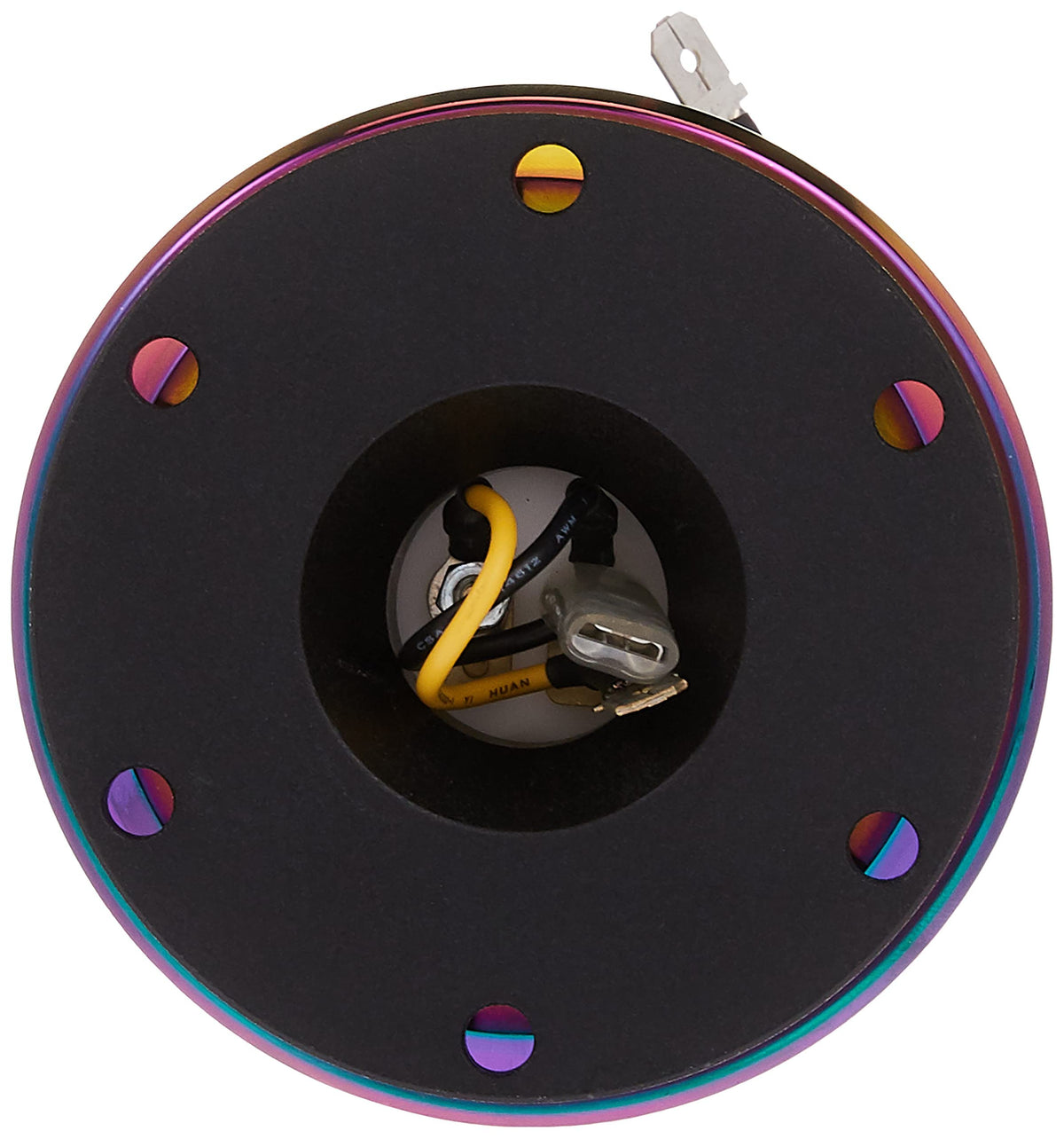 NRG Innovations Steering Wheel Quick Release Kit, Black Body, Neo Chrome Ring, 6x70mm & 6x74mm Bolt Pattern, NRG-SRK-200BK-MC