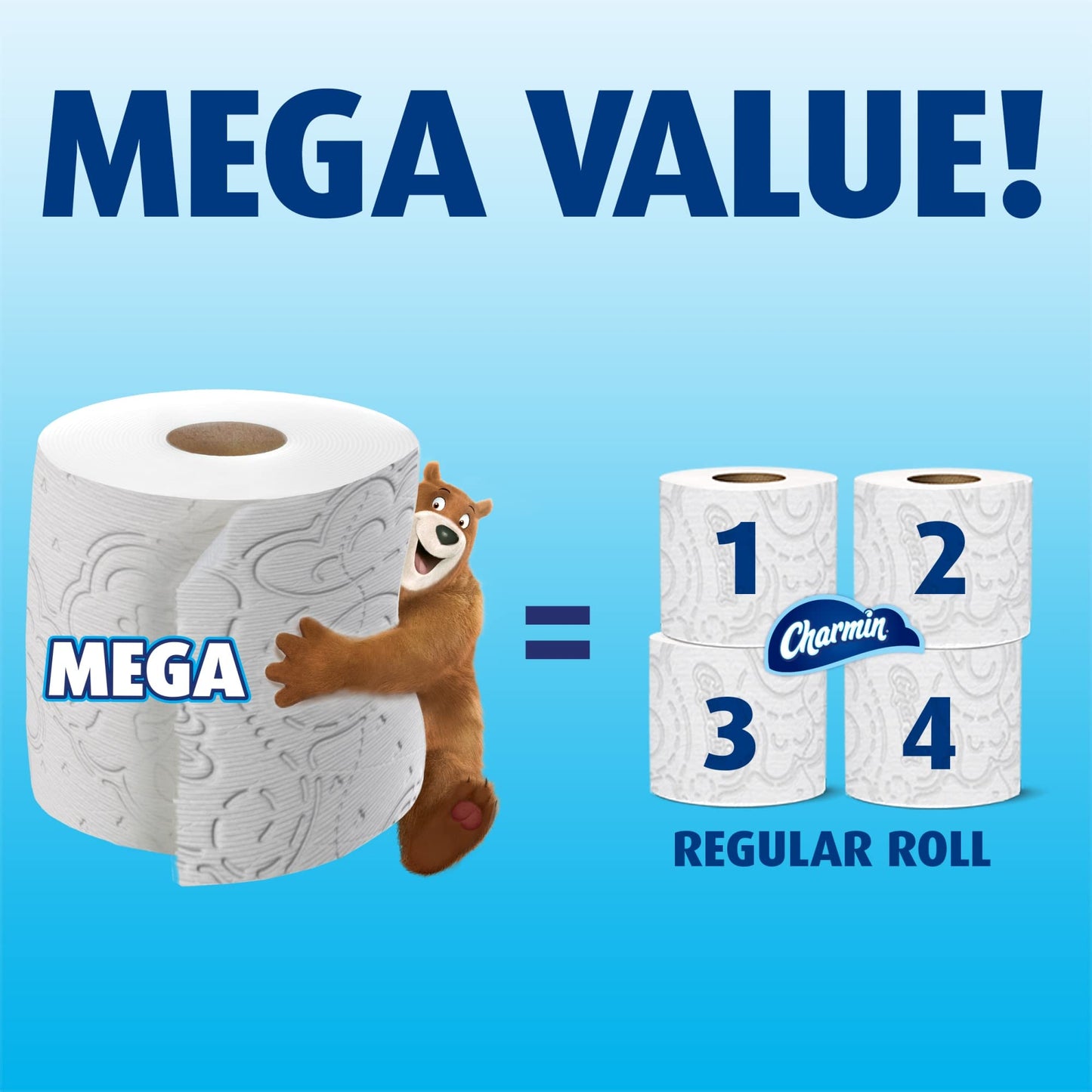 Charmin Ultra Soft 2-Ply Mega Roll Toilet Paper, 264 Sheets Per Roll, 8 Rolls Per Pack, Case Of 3 packs