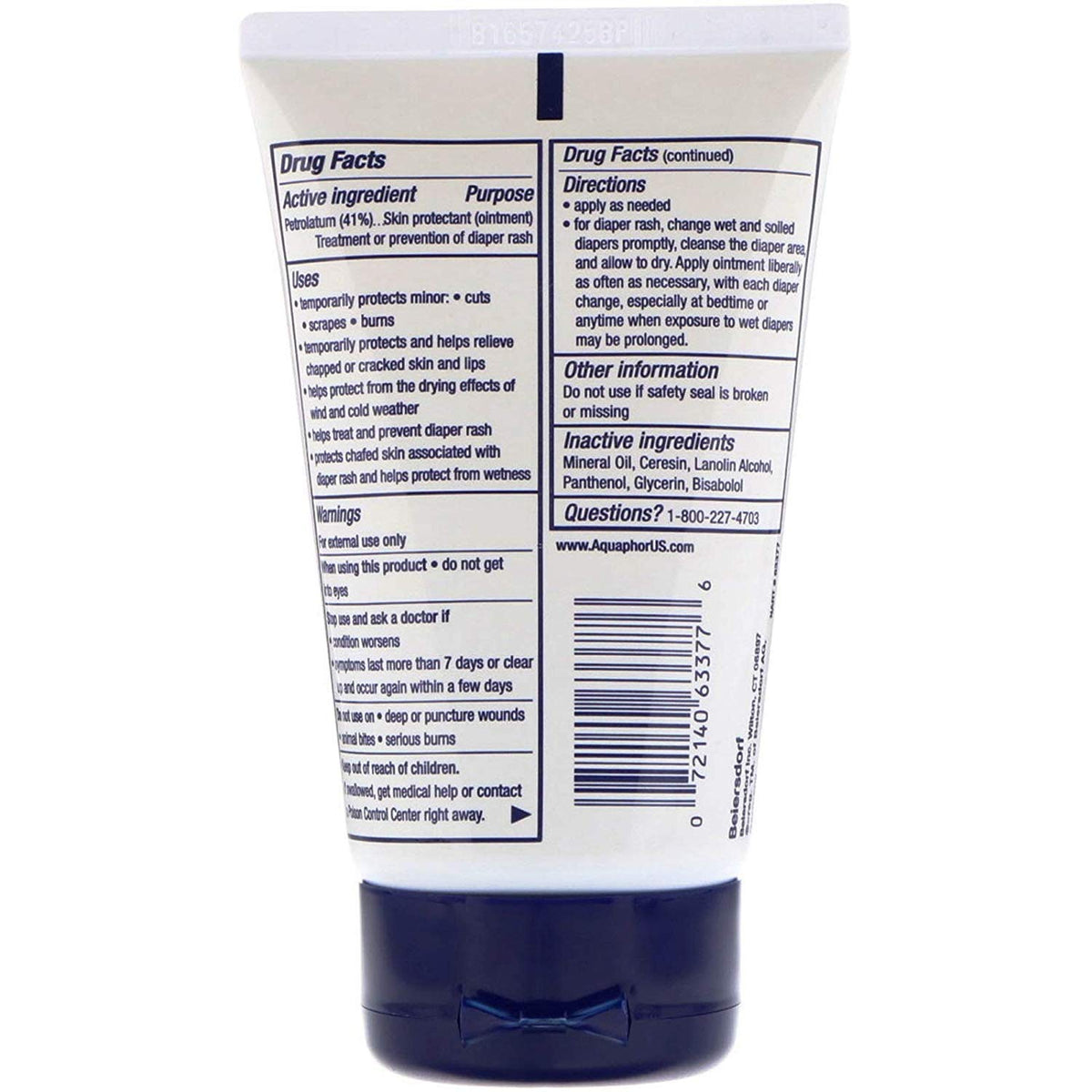 Aquaphor Baby Healing Ointment, 3 oz (85g) (Pack of 4)