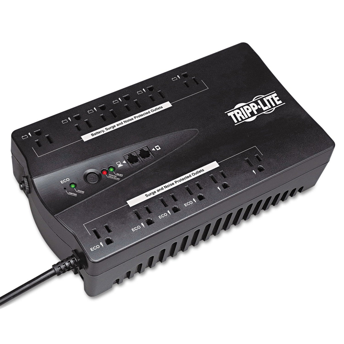 Tripp Lite ECO750UPS Desktop UPS System, 12 Outlets, 750 VA, 420 J