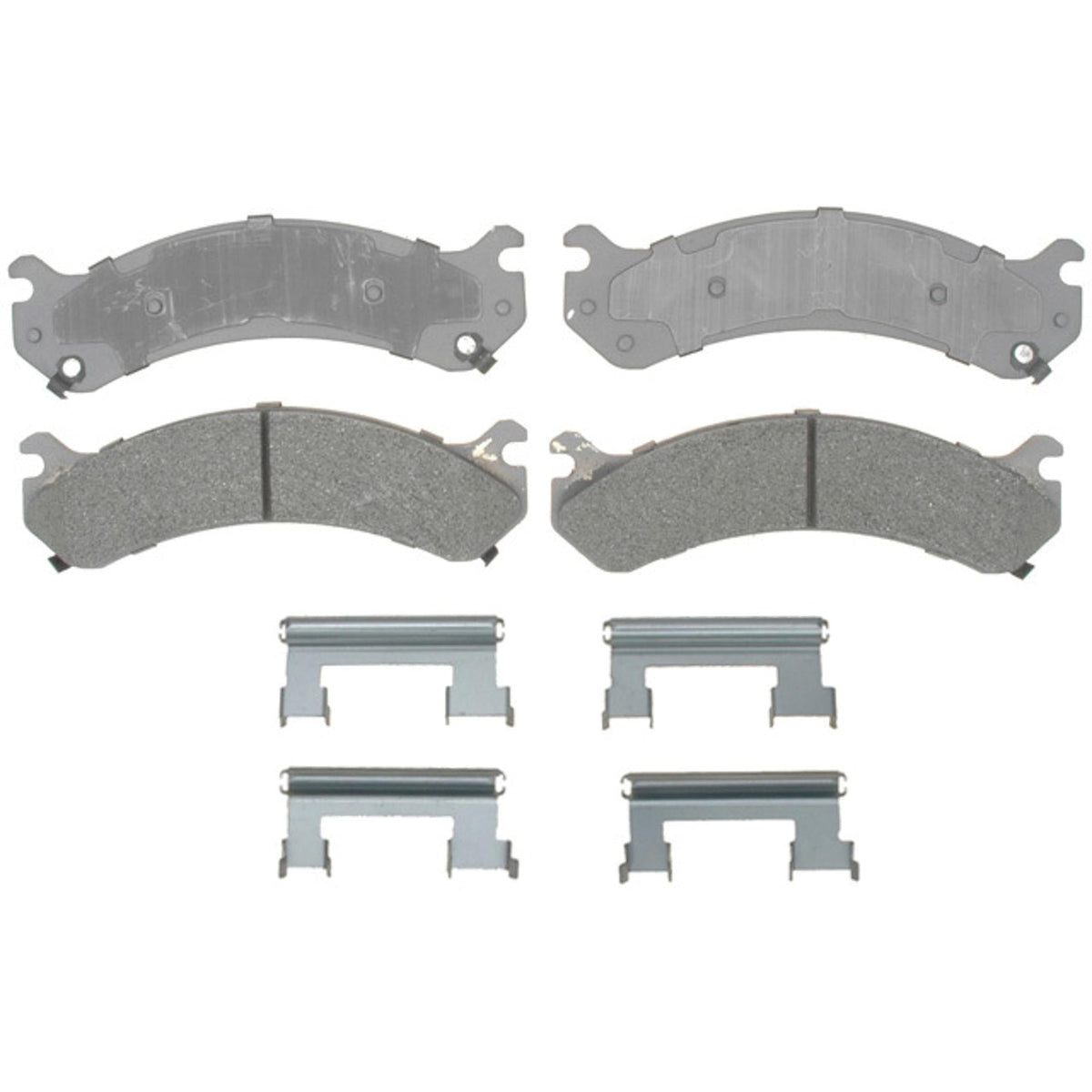 ACDelco Silver 14D784MH Semi-Metallic Front Disc Brake Pad Set with Hardware