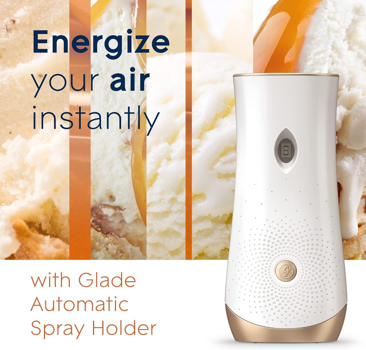 Glade Automatic Spray Refill, Air Freshener for Home and Bathroom, Vanilla Caramel Twist 6.2 Oz (4 Pack)