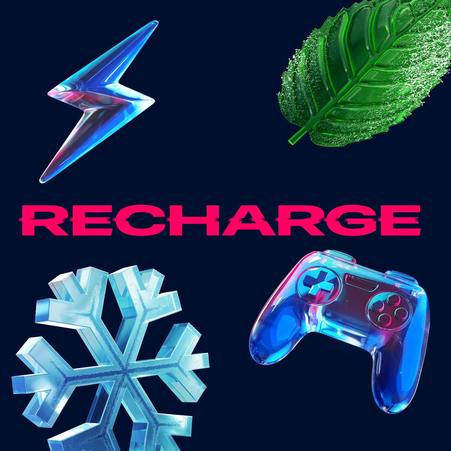 RESPAWN BY RAZER, Energy and Focus Gum, 5 Gum, Sugar-Free, Cool Mint, 10 Pack Bulk Box