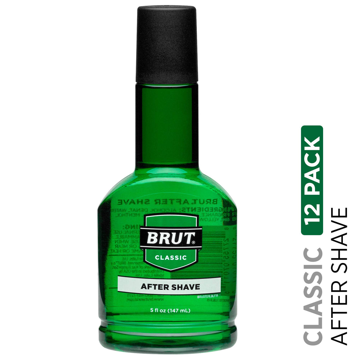 BRUT, After Shave, Solid, Classic scent , 5 oz., (12 Pack)