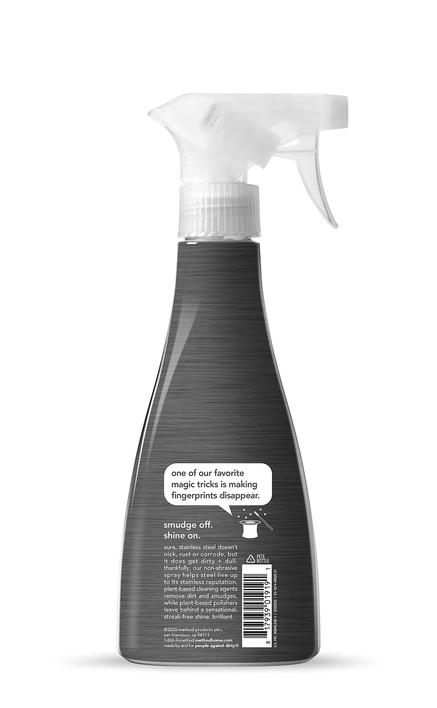 Method Stainless Steel Cleaner + Polish, Apple Orchard, Cleans Fingerprints and Smudges, 14 FL Oz (Pack of 1)