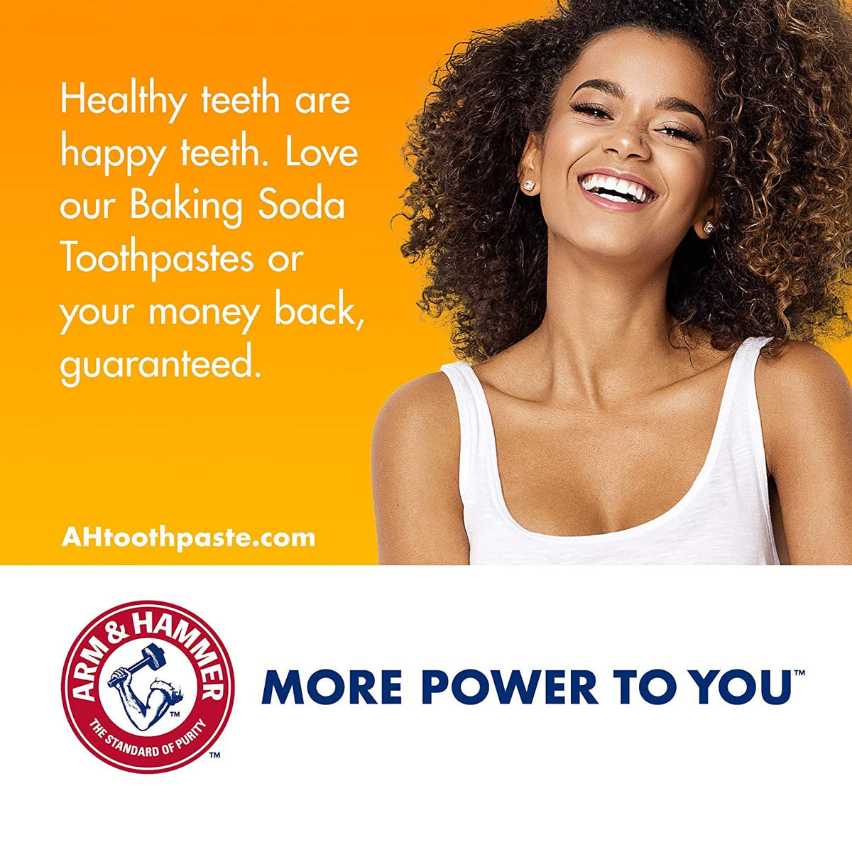 ARM & HAMMER Advance White Baking Soda Toothpaste, Frosted Mint 6 oz (Pack of 8)