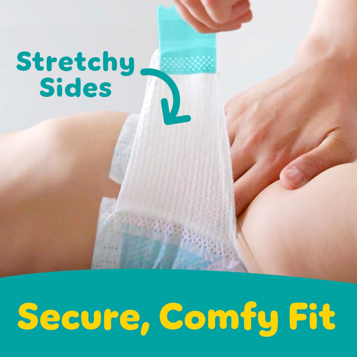 Pampers Diapers - Baby Dry - Size 0, 104 Count, Absorbent Disposable Newbort Diaper (Packaging May Vary)