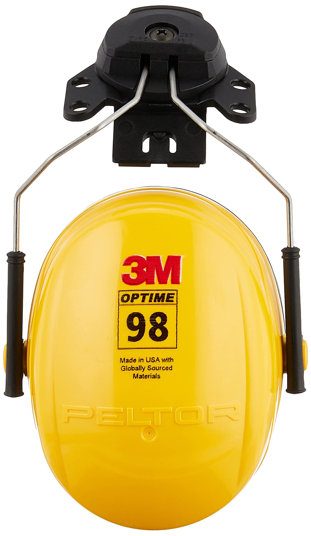 3M Helmet Attachable, Medium, Yellow, 1 Count (Pack of 1)