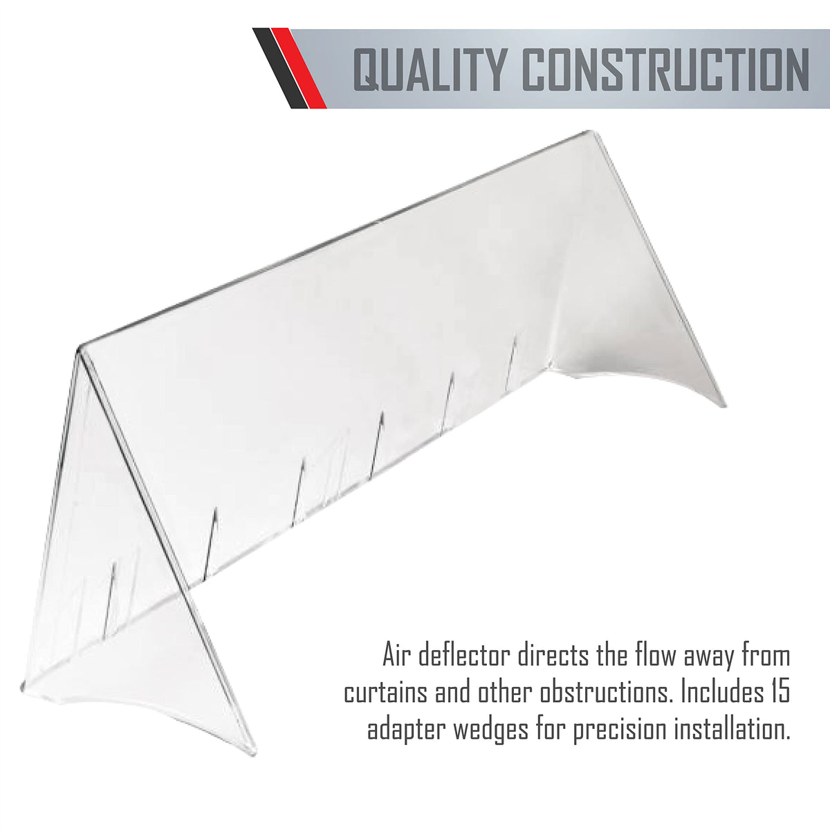 TayMac DG30 Air Deflector, 30.25-Inch, Clear